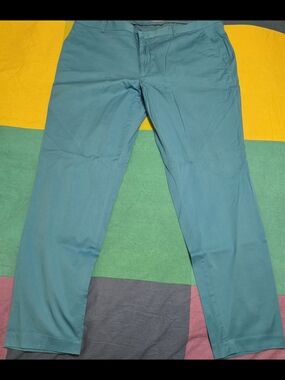 INC International Concepts Teal Chino Pants
